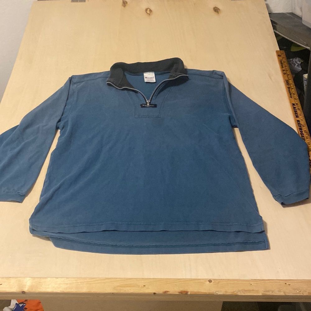 Vintage champions 1/4 zipper L/S pull over